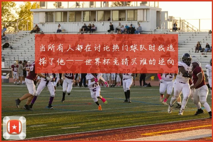 当所有人都在讨论热门球队时我选择了他——世界杯竞猜买谁的逆向思考